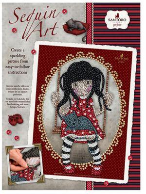 Santoro Gorjuss Sequin Art Σετ Χειροτεχνίας με Πούλιες Ruby 1713