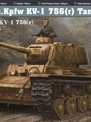 HobbyBoss Φιγούρα Μοντελισμού German Pz.Kpfw KV-1 756( r ) Tank | 1:48 | 84818