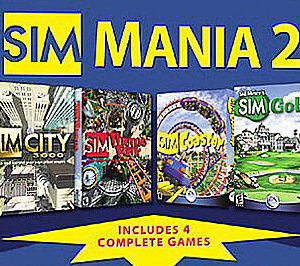 Sim Mania 2 (4 Games no Cover) PC Games USED
