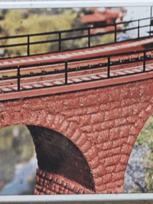 POLA Φιγούρα Μοντελισμού Curved Stone Rail Bridge | HO 1:87 | 624
