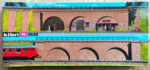 Kibri Φιγούρα Μοντελισμού Straight Bridge with Stone Archs 30cm | HO 1:87 | 9648 