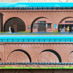 Kibri Φιγούρα Μοντελισμού Straight Bridge with Stone Archs 30cm | HO 1:87 | 9648