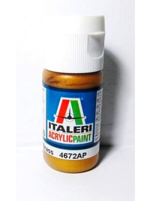 Italeri Acrylic Paint Metal Grass Brass 4672AP 20ml