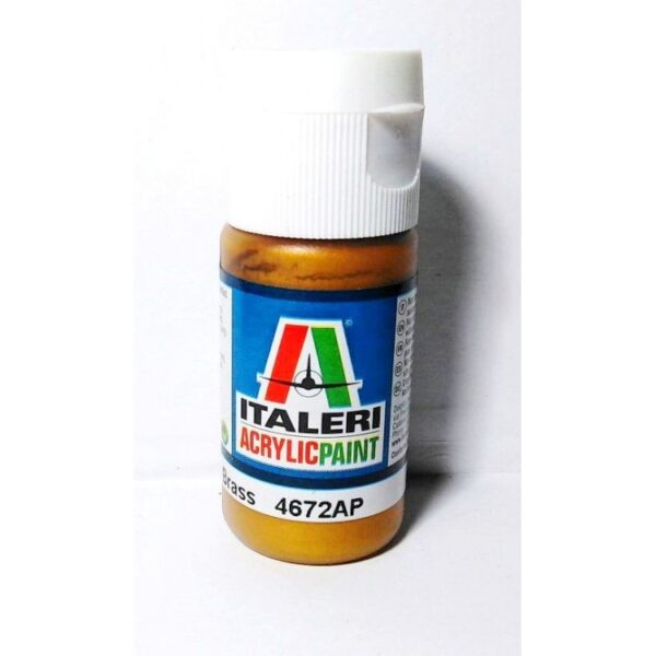 Italeri Acrylic Paint Metal Grass Brass 4672AP 20ml