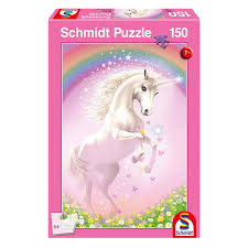 Schmidt Puzzle Ρόζ Μονόκερος 150 Κομμάτια
