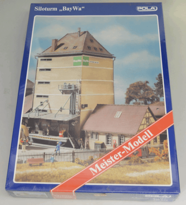 Pola "BayWa" Silo Block Building Kit | HO 1:87 | 843 & 844