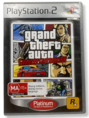 Grand Theft Auto Liberty City Stories PLATINUM PS2 USED NO MANUAL