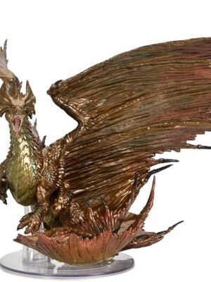 WizKids D&D Icons of The Realms: Adult Brass Dragon Dungeons and Dragons Miniatures